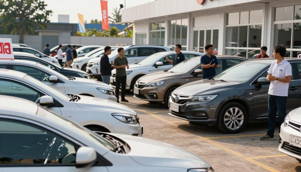 Negotiating at a vehicle lot Negotiating at a vehicle lot